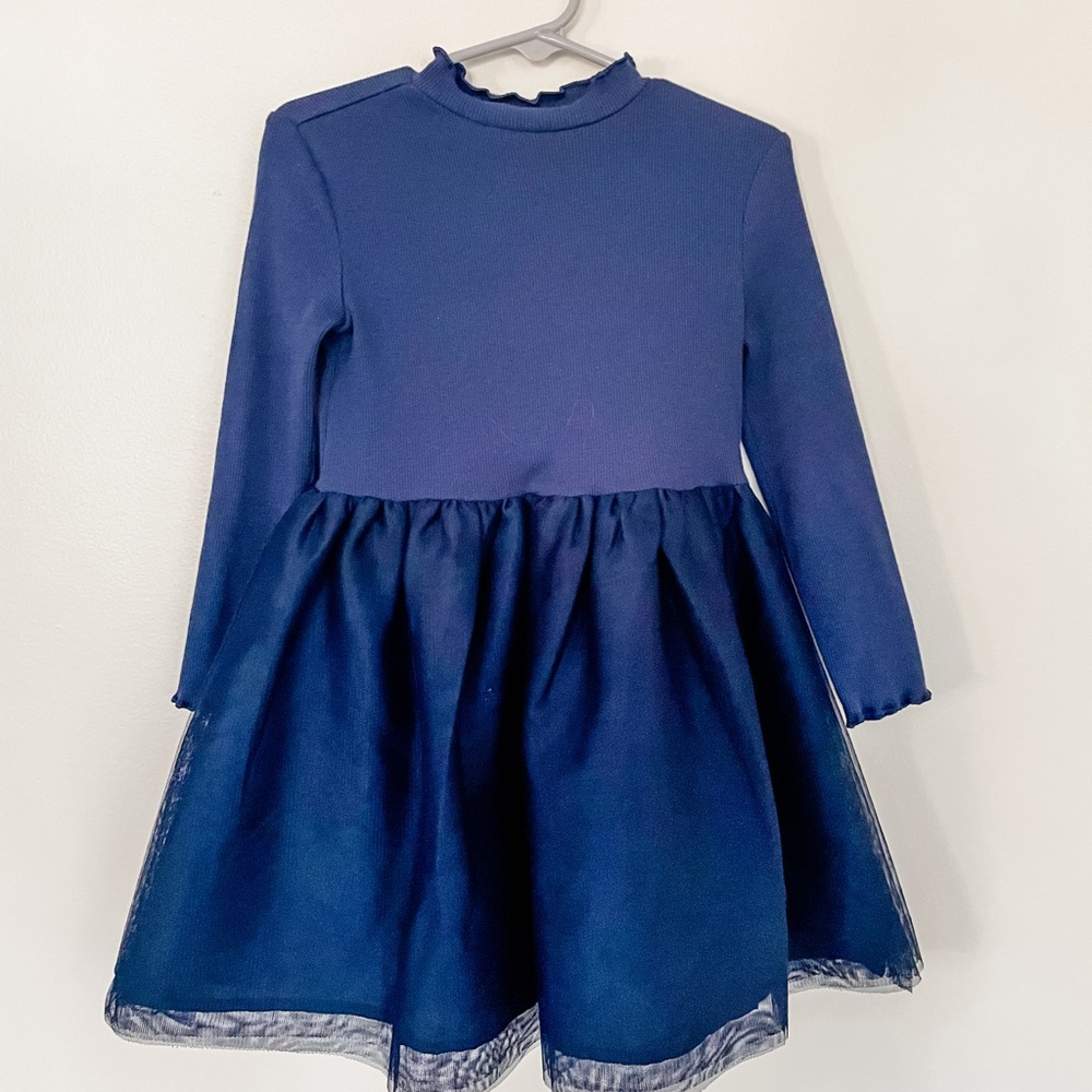 Navy tulle dress. Size 3T girls